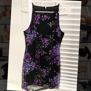 Black and lavender frost dress